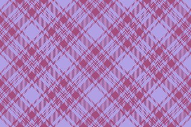 Arka plan pürüzsüz. Vektör tekstil deseni. Tartan ekose kumaşı açık ve morumsu renklerle kontrol et.