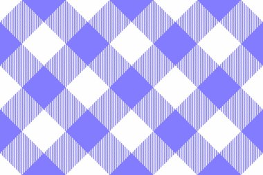 Tartan kumaş kontrolü. Vektör kusursuz desen. Ekose kumaş arkaplanı mavi ve beyaz renklerde.