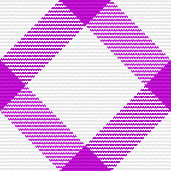 Textilkariert Nahtlos Gewebevektormuster Textur Schottenhintergrund Check Violetten Und Weißen Farben — Stockvektor