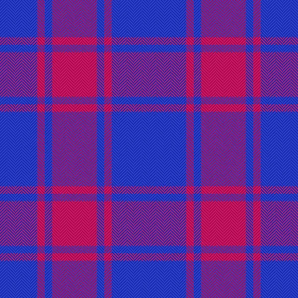Background Check Plaid Textile Seamless Vector Tartan Texture Fabric Pattern — Stock Vector