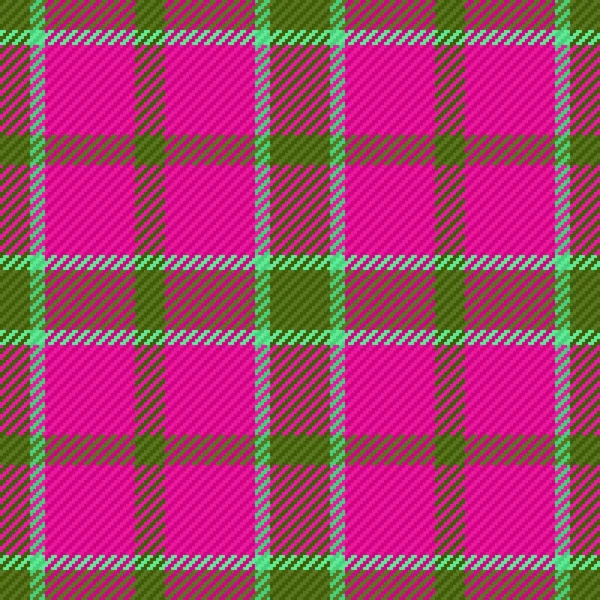 Background Fabric Plaid Vector Check Pattern Texture Textile Seamless Tartan — Stock Vector