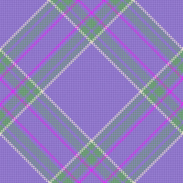 Tartan Seamless Texture Fabric Background Pattern Plaid Vector Check Textile — Stock Vector