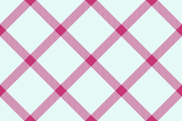 ベクトル生地パターン テクスチャタータンテキスタイル シームレスチェックは 光とピンクの色で背景を再生 — ストックベクタ