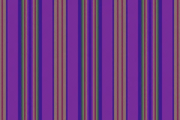 Texturstreifenmuster Hintergrund Textilvektor Linien Nahtlosen Stoff Vertikal Violetten Und Grünen — Stockvektor