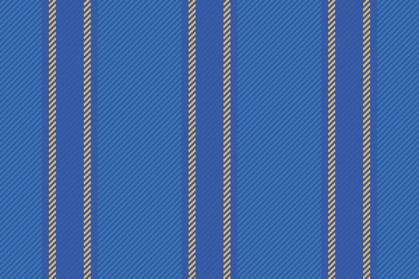 Patroonlijnen Naadloos Achtergrond Textiel Verticaal Stof Vector Textuur Streep Blauwe — Stockvector