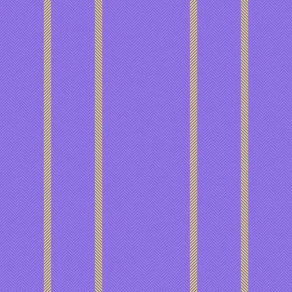 ベクトルシームレス垂直 背景パターンテキスタイル 紫と黄色のストライプのテクスチャファブリックライン — ストックベクタ