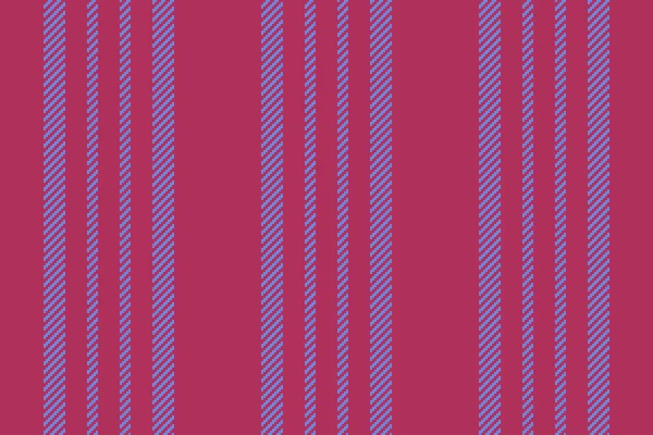 Vektörsüz Çizgiler Tekstil Dikey Kumaş Kırmızı Mavi Renklerde Desen Arkaplan — Stok Vektör