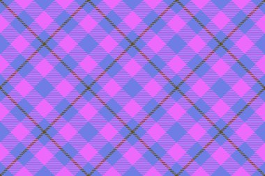 Vektör dikişsiz tartan. Ekose arkaplanı kontrol et. Tekstil dokusu sarı ve mavi renklerde..