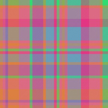 Kumaş dokusunu kontrol et. Ekose desensiz Tartan. Menekşe ve cyan renklerinde vektör arkaplan tekstil deseni.