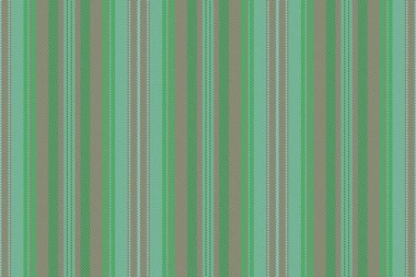 Çizgiler arka plan şeridi. Kumaş deseni pürüzsüz. Yeşil ve açık renkli dikey tekstil vektör dokusu.