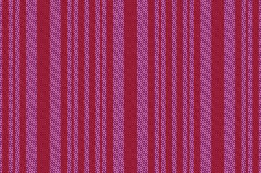 Şablon dikey tekstil. Çizgiler kumaş arka plan. Kırmızı ve mor renklerde çizgili desen vektörü.