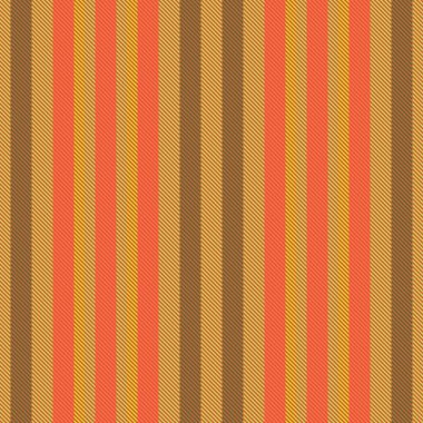 Dikey kusursuz vektör. Arkaplan çizgileri dokusu. Kırmızı ve yeşil renkli tekstil kumaş deseni.