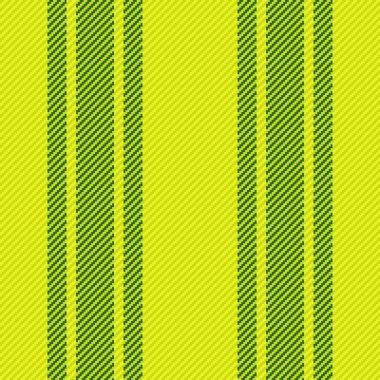 Kumaş dokusu tekstil. Desen çizgileri pürüzsüz. Sarı ve yeşil renklerde vektör arkaplan dikey çizgisi.