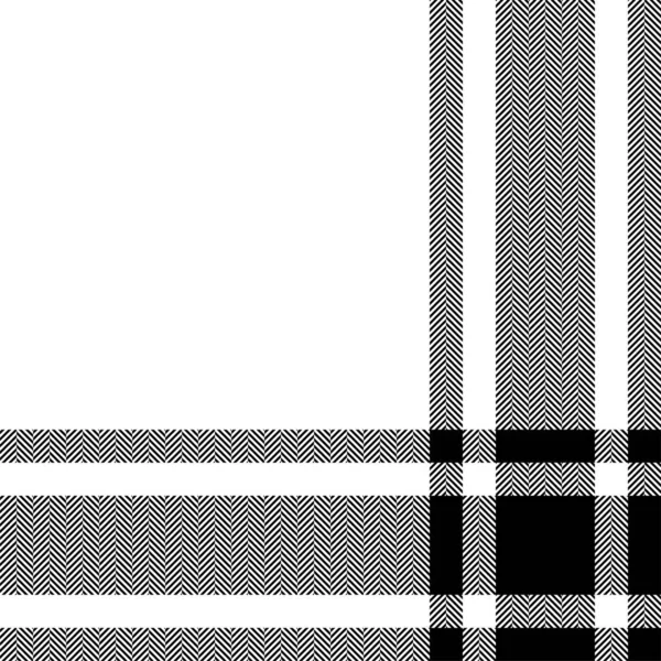 Patrón Comprobación Cuadros Blanco Negro Textura Tela Sin Costuras Diseño — Archivo Imágenes Vectoriales