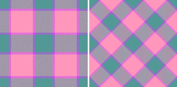 Bezproblémový Tartan Pozadí Zkontrolujte Texturu Tkaniny Textilní Vzor Kostkovaný Vektor — Stockový vektor