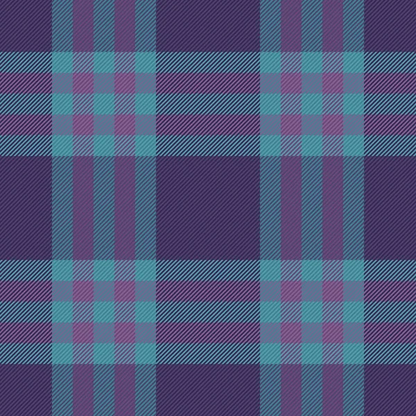 Plaid Fabric Pattern Textile Texture Check Vector Tartan Seamless Background — Stock Vector