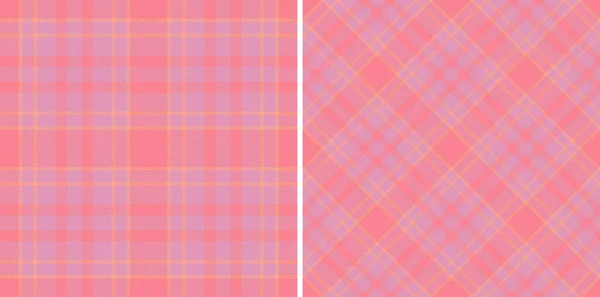 Textile Plaid Fabric Check Tartan Vector Texture Pattern Seamless Background — Stock Vector