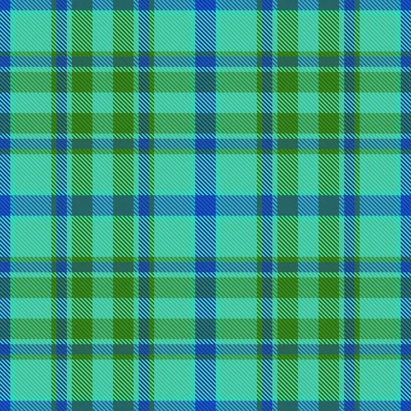 Seamless Fabric Check Vector Texture Textile Pattern Background Tartan Plaid — Stock Vector