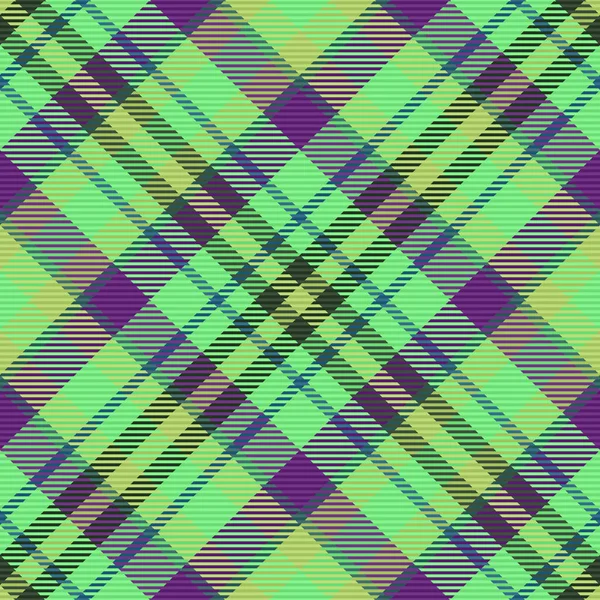 Pattern Fabric Texture Seamless Background Plaid Check Textile Tartan Vector — Stock Vector