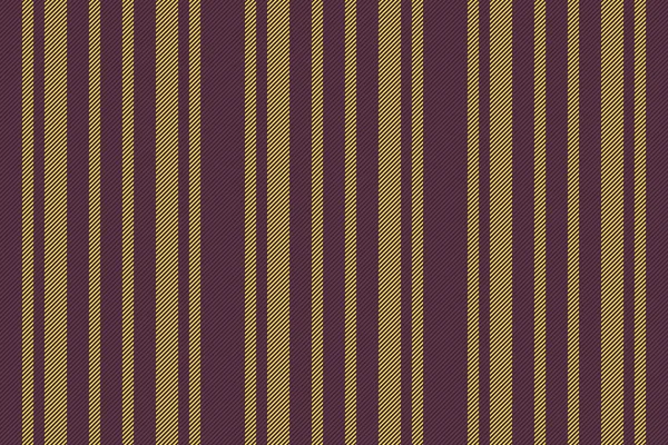 Musterstoff Vertikal Textilvektor Nahtlos Linien Hintergrundstreifen Textur Dunklen Und Gelben — Stockvektor