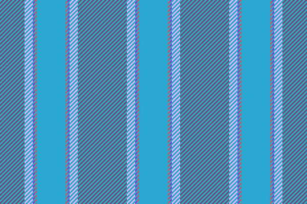Vertikal Vektor Sömlös Mönsterstruktur Rand Bakgrund Textil Linjer Tyg Blå — Stock vektor