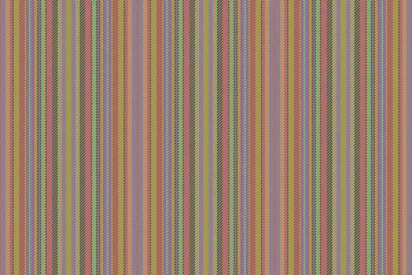 Vertikales Stoffmuster Hintergrund Nahtlose Textilien Linien Streifen Textur Vektor Gelben — Stockvektor