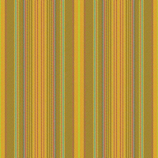 Vertikales Textilgewebe Vektorlinien Streifen Muster Nahtlose Textur Hintergrund Gelben Und — Stockvektor