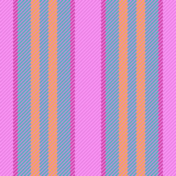 Textur Hintergrundmuster Streifengewebevektor Textile Vertikale Linien Nahtlos Rosa Und Gelben — Stockvektor
