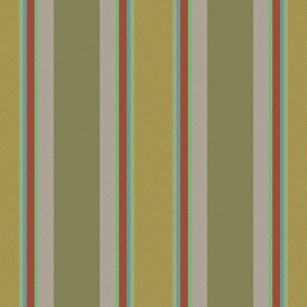 Naadloze Stof Textiel Achtergrondpatroon Vector Verticale Streep Lijnen Textuur Gele — Stockvector