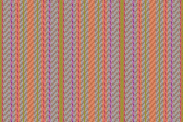 Tygvektorlinjer Textil Bakgrund Struktur Sömlös Mönsterrand Vertikal Orange Och Violetta — Stock vektor
