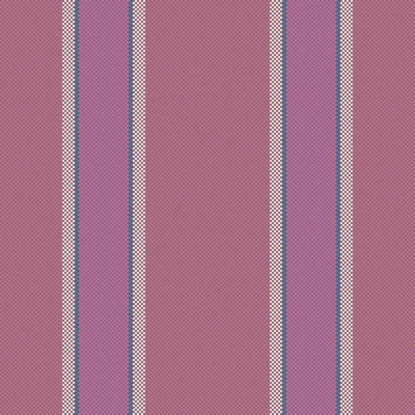 Hintergrundtexturvektor Nahtlose Textillinien Vertikales Streifenmuster Rosa Und Roten Farben — Stockvektor