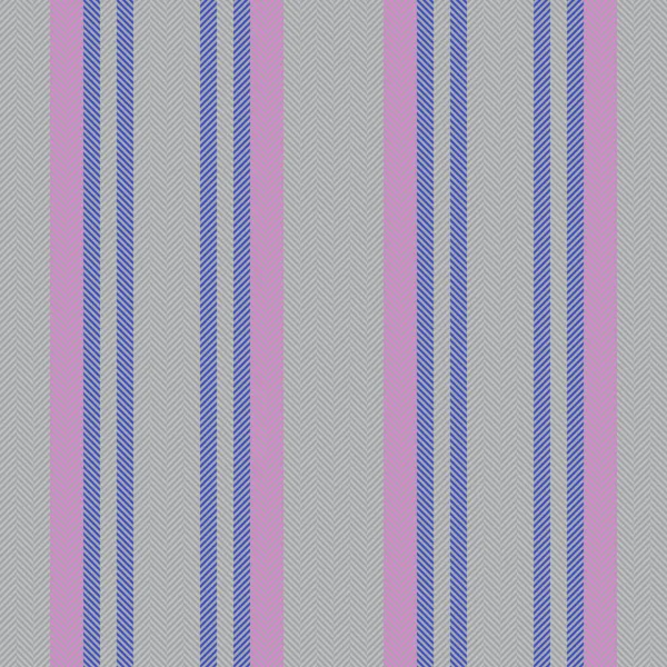 Вертикальные Полосы Бесшовная Текстура Ткани Векторный Рисунок Фона Сером Розовом — стоковый вектор