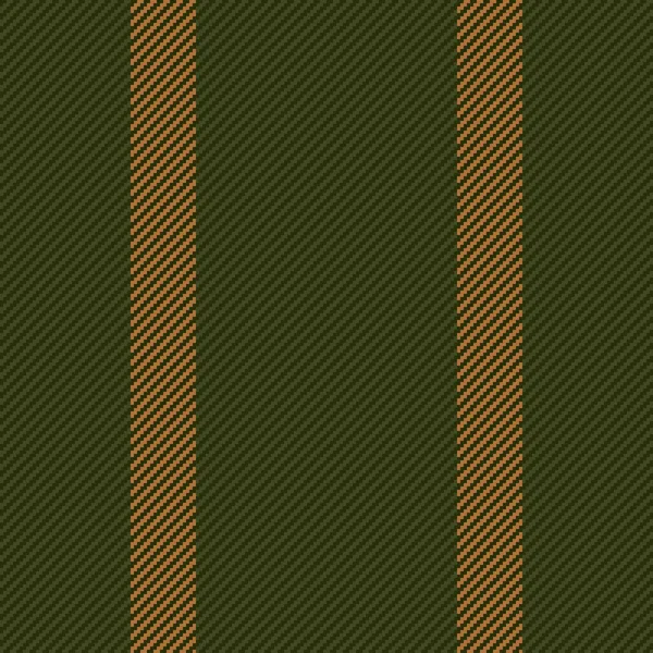 ベクトルシームレスファブリック 垂直方向の背景 黒とオレンジ色のパターンテクスチャテキスタイルストライプ — ストックベクタ