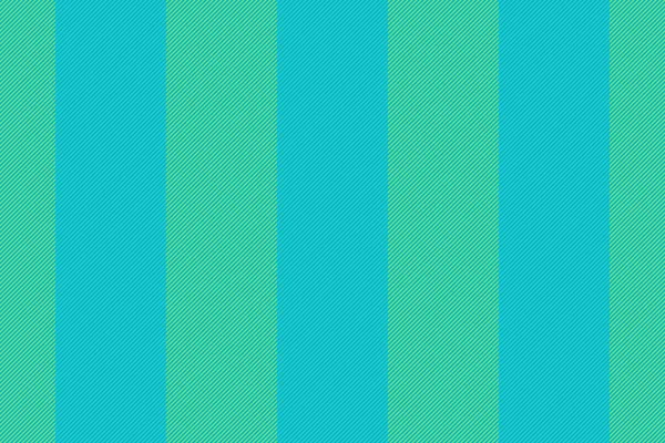 Textiellijnen Vector Verticale Textuur Streep Achtergrond Naadloze Stof Patroon Turquoise — Stockvector