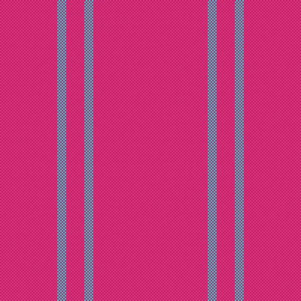 Linien Hintergrundtextur Nahtloser Mustervektor Textilstreifengewebe Vertikal Den Farben Rot Und — Stockvektor