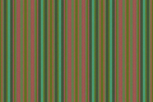矢量纹理无缝 纺织图案线 绿色和绿松石色的面料背景垂直条纹 — 图库矢量图片