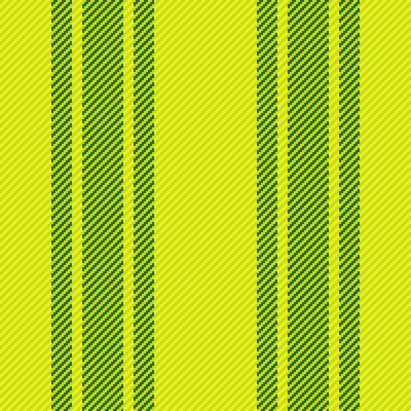 生地の質感の織物 パターンラインをシームレスに 黄色と緑の色のベクトル背景垂直ストライプ — ストックベクタ