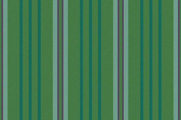 Vzorek Tkaniny Vektorová Vertikální Textura Pozadí Textilní Bezešvé Linky Zelených — Stockový vektor