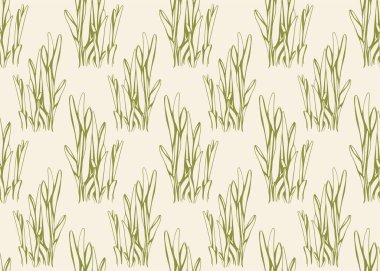 Floral pattern seamless background. Foliage and flower wallpaper design of nature. Vector illustration.
