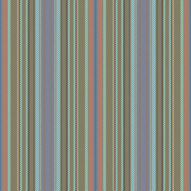 Kusursuz arka plan kumaşı. Tekstil modeli vektörü. Çizgi deseni Pastel ve mavi renklerde dikey.