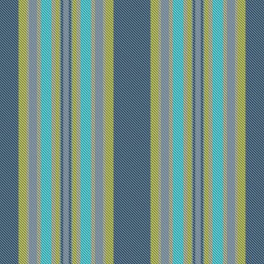 Çizgi dokusu kumaşı. Şablon dikey olarak pürüzsüz. Pastel ve turkuaz renklerinde vektör arkaplan çizgisi.