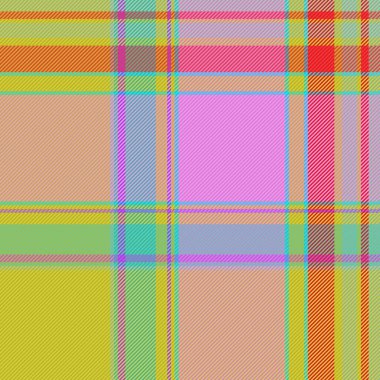 Kumaş kumaş dokusu. Örüntüsüz vektör. Turkuaz ve mor renklerde tekstil denetimi arkaplanı.