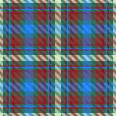 Arka plan tekstil vektörü. Desen desenli ekose. Açık ve kırmızı renklerde kumaşsız tartanı kontrol et.