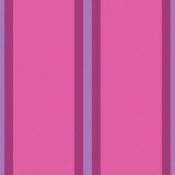 Vertikale Linien Streifen Sich Textile Nahtlose Hintergrund Mustertextur Vektorstoff Rosa — Stockvektor