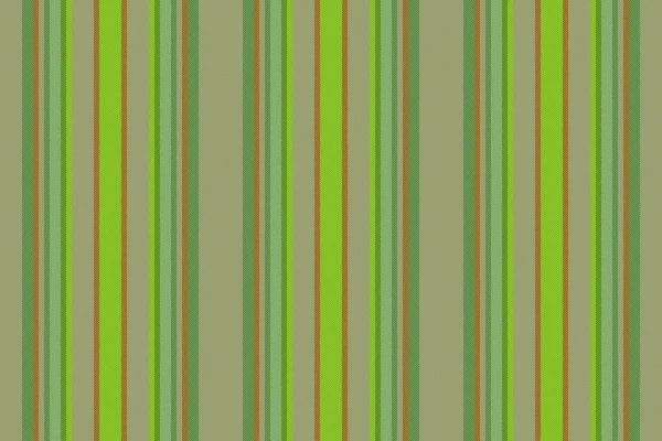 Textuur Vector Patroon Verticaal Textiel Streep Lijnen Achtergrond Naadloos Groene — Stockvector