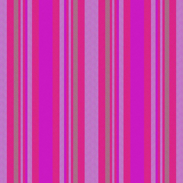 Hintergrund Stoff Textil Streifen Vertikale Linien Nahtloser Muster Texturvektor Rosa — Stockvektor