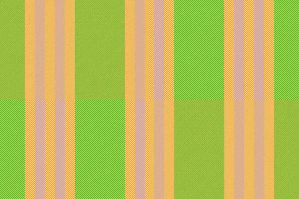 Векторная Ткань Вертикальный Рисунок Бесшовный Фон Полосы Текстуры Оранжевом Зеленом — стоковый вектор
