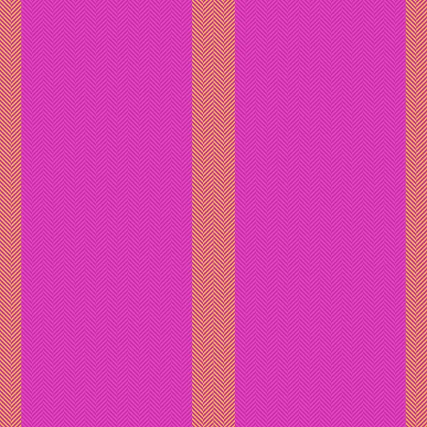 背景生地はシームレス パターンテキスタイルライン ピンクと黄色の縦縞のテクスチャベクトル — ストックベクタ