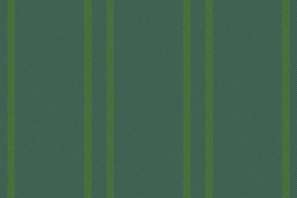 Textuur Patroon Textiel Naadloze Achtergrondlijnen Verticale Vector Stof Streep Groene — Stockvector