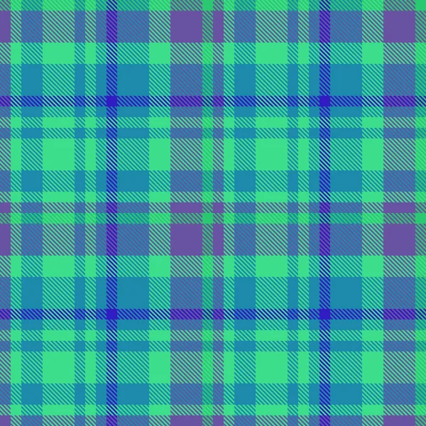 Vector Plaid Tartan Texture Textile Background Seamless Check Pattern Fabric — Stock Vector